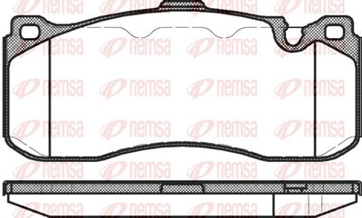 Brake Pad Set, disc brake REMSA 1380.00