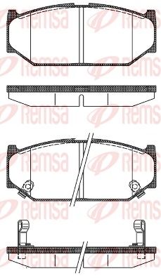 REMSA 1381.12 Brake Pad Set, disc brake