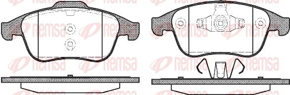 REMSA 1389.00 Brake Pad Set, disc brake