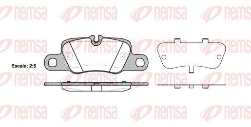 REMSA 1401.00 Brake Pad Set, disc brake