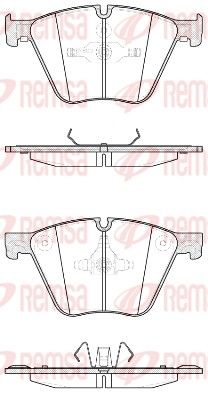 REMSA 1419.20 Brake Pad Set, disc brake