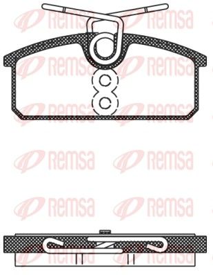 REMSA 1424.00 Brake Pad Set, disc brake
