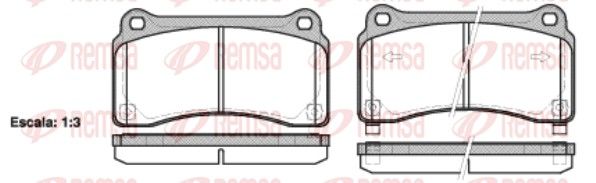 REMSA 1427.02 Brake Pad Set, disc brake