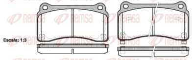Brake Pad Set, disc brake REMSA 1427.02