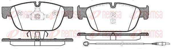 REMSA 1451.01 Brake Pad Set, disc brake