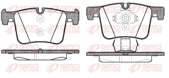 REMSA 1457.00 Brake Pad Set, disc brake