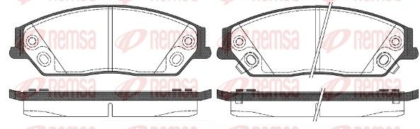 REMSA 1467.02 Brake Pad Set, disc brake