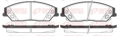Brake Pad Set, disc brake REMSA 1467.02