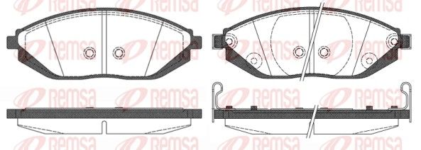 REMSA 1472.02 Brake Pad Set, disc brake