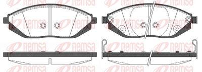 Brake Pad Set, disc brake REMSA 1472.02