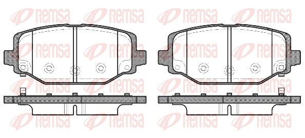 REMSA 1483.04 Brake Pad Set, disc brake