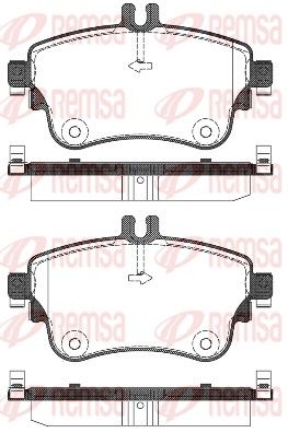 REMSA 1487.08 Brake Pad Set, disc brake