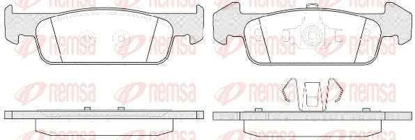 REMSA 1540.10 Brake Pad Set, disc brake