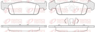 Brake Pad Set, disc brake REMSA 1540.10