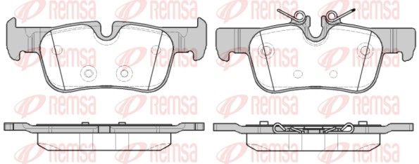 REMSA 1573.00 Brake Pad Set, disc brake