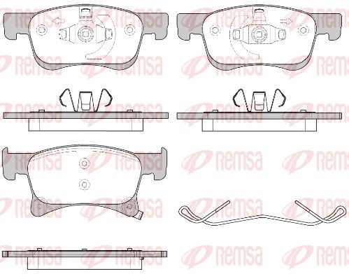REMSA 1580.02 Brake Pad Set, disc brake
