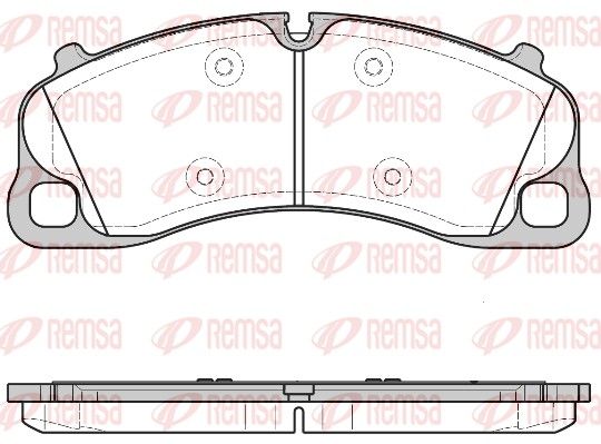 REMSA 1597.00 Brake Pad Set, disc brake