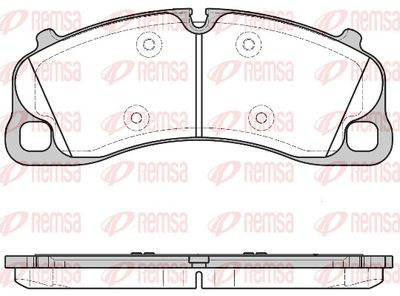 Brake Pad Set, disc brake REMSA 1597.00