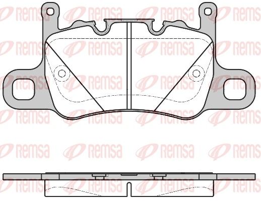 REMSA 1598.00 Brake Pad Set, disc brake