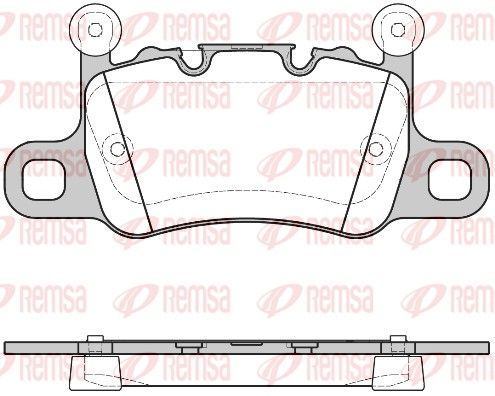 REMSA 1598.10 Brake Pad Set, disc brake