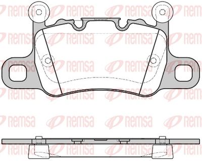 Brake Pad Set, disc brake REMSA 1598.10