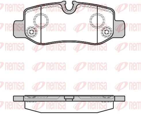 REMSA 1624.00 Brake Pad Set, disc brake