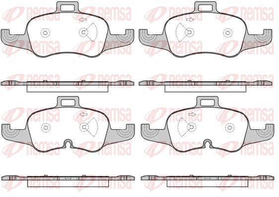 REMSA 1653.00 Brake Pad Set, disc brake