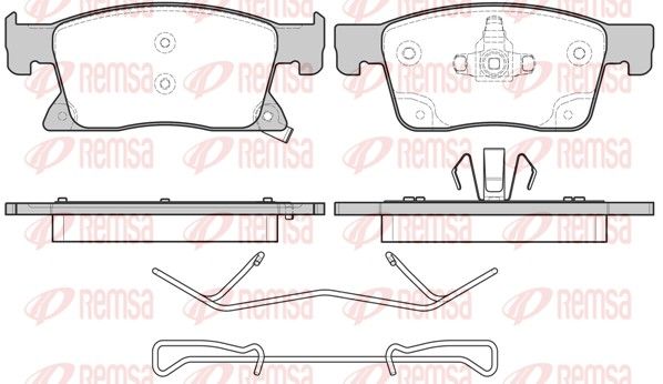 REMSA 1679.02 Brake Pad Set, disc brake