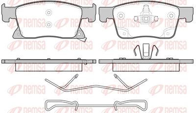Brake Pad Set, disc brake REMSA 1679.02
