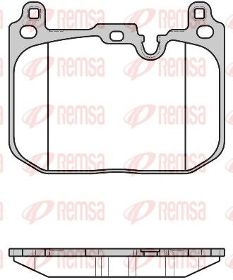 Brake Pad Set, disc brake REMSA 1680.00