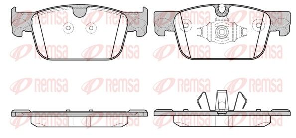 REMSA 1692.10 Brake Pad Set, disc brake
