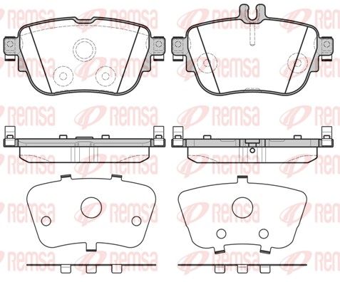 REMSA 1699.00 Brake Pad Set, disc brake