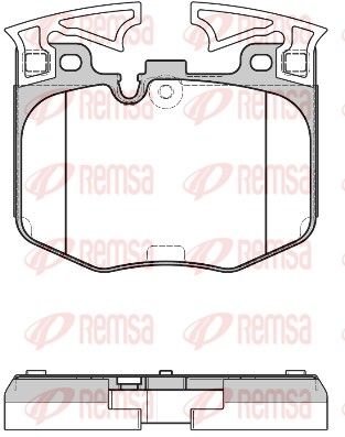 REMSA 1711.00 Brake Pad Set, disc brake