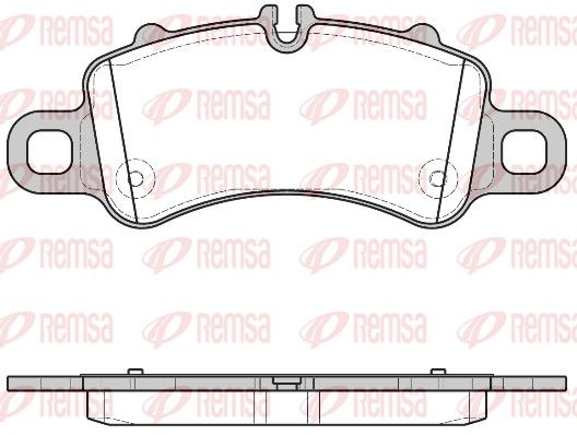 REMSA 1713.00 Brake Pad Set, disc brake