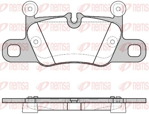 REMSA 1714.00 Brake Pad Set, disc brake