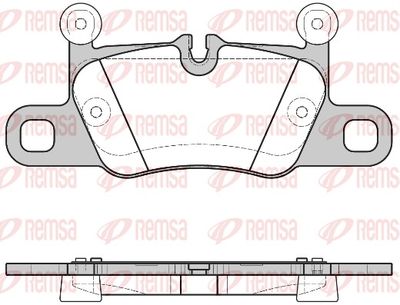 Brake Pad Set, disc brake REMSA 1714.00