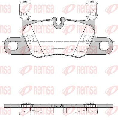 Brake Pad Set, disc brake REMSA 1714.20