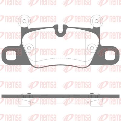 Brake Pad Set, disc brake REMSA 1714.30