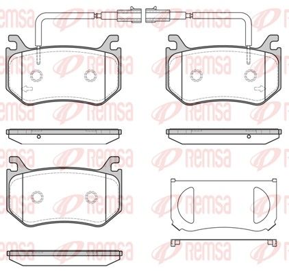 REMSA 1715.02 Brake Pad Set, disc brake