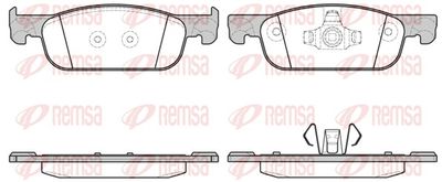 Brake Pad Set, disc brake REMSA 1718.00
