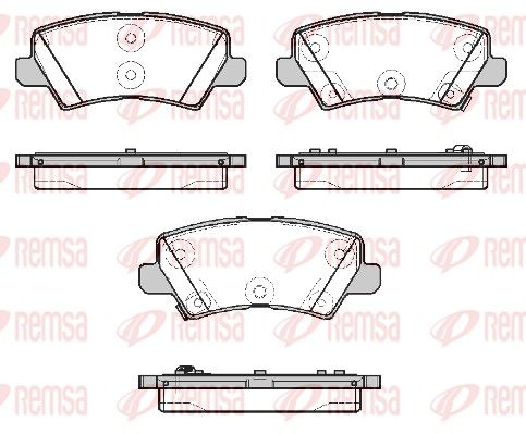REMSA 1804.02 Brake Pad Set, disc brake