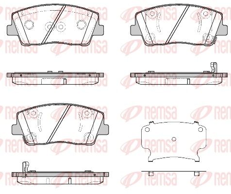 REMSA 1812.02 Brake Pad Set, disc brake