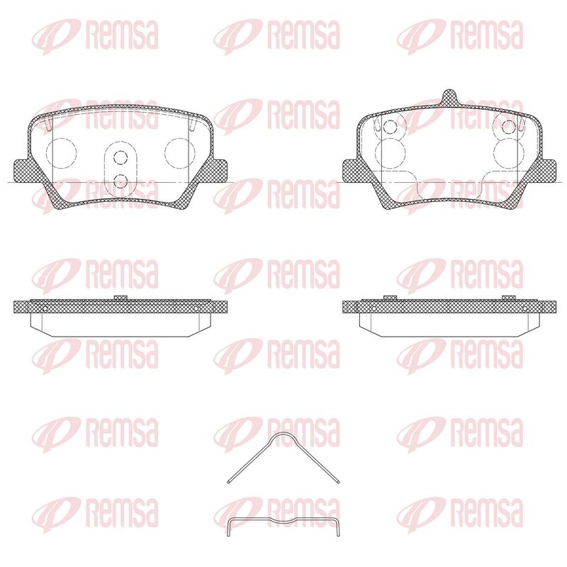 REMSA 1819.00 Brake Pad Set, disc brake