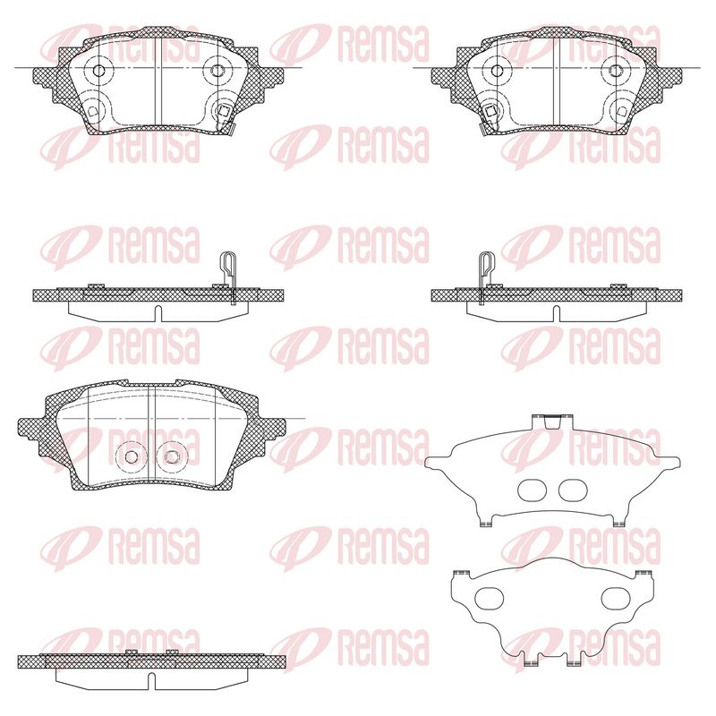 REMSA 1859.02 Brake Pad Set, disc brake