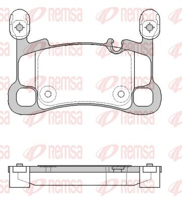 REMSA 1864.00 Brake Pad Set, disc brake