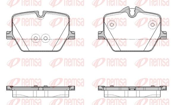REMSA 1875.00 Brake Pad Set, disc brake