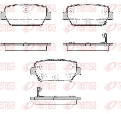 REMSA 1882.02 Brake Pad Set, disc brake
