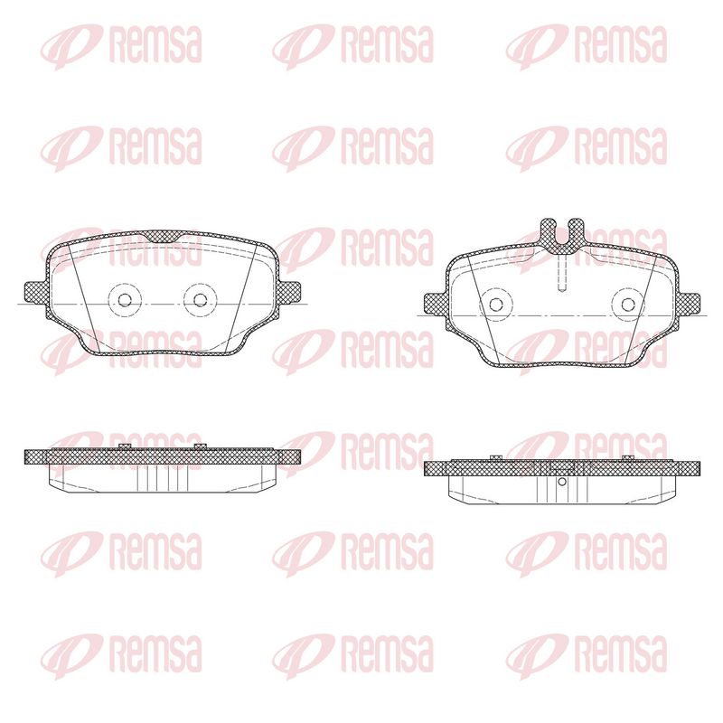 REMSA 1895.00 Brake Pad Set, disc brake