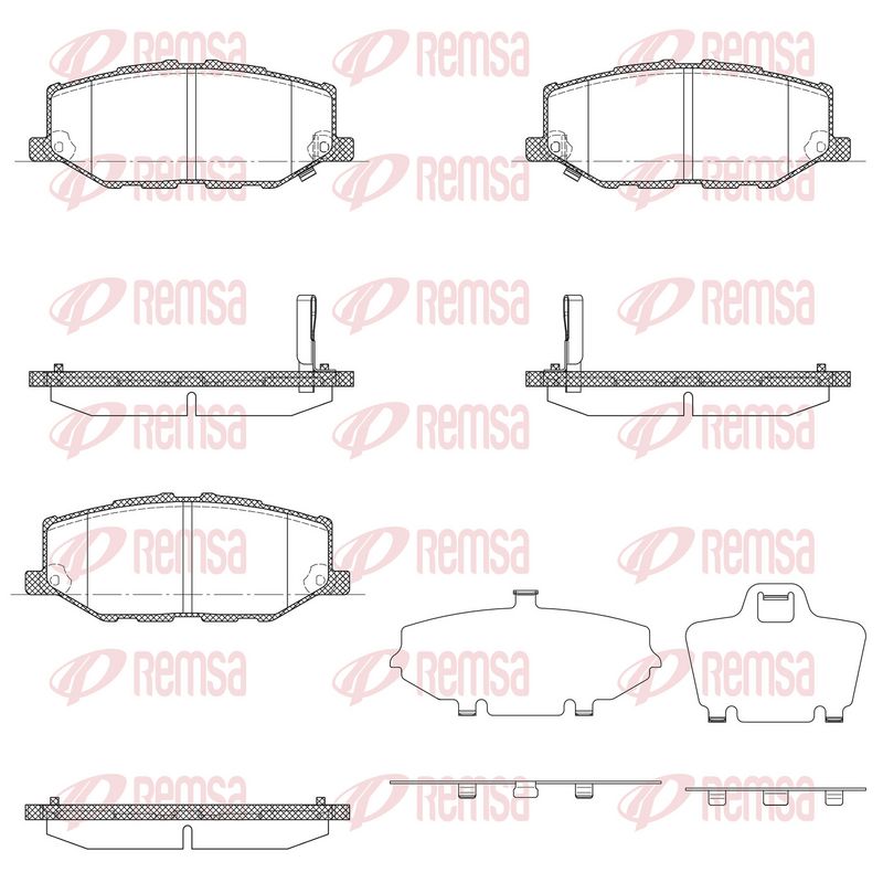 REMSA 1914.02 Brake Pad Set, disc brake