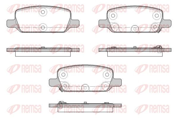 REMSA 1917.02 Brake Pad Set, disc brake